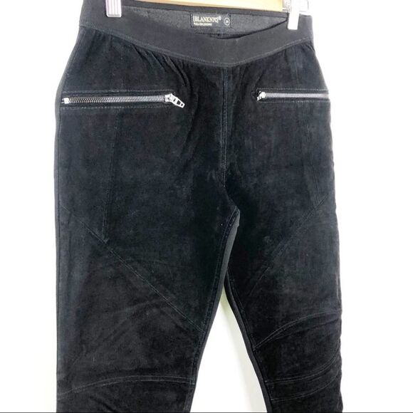 BlankNYC 100% Suede Front Panels Pull On Leather Leggings Pants Size 29 Zip - Picture 6 of 15